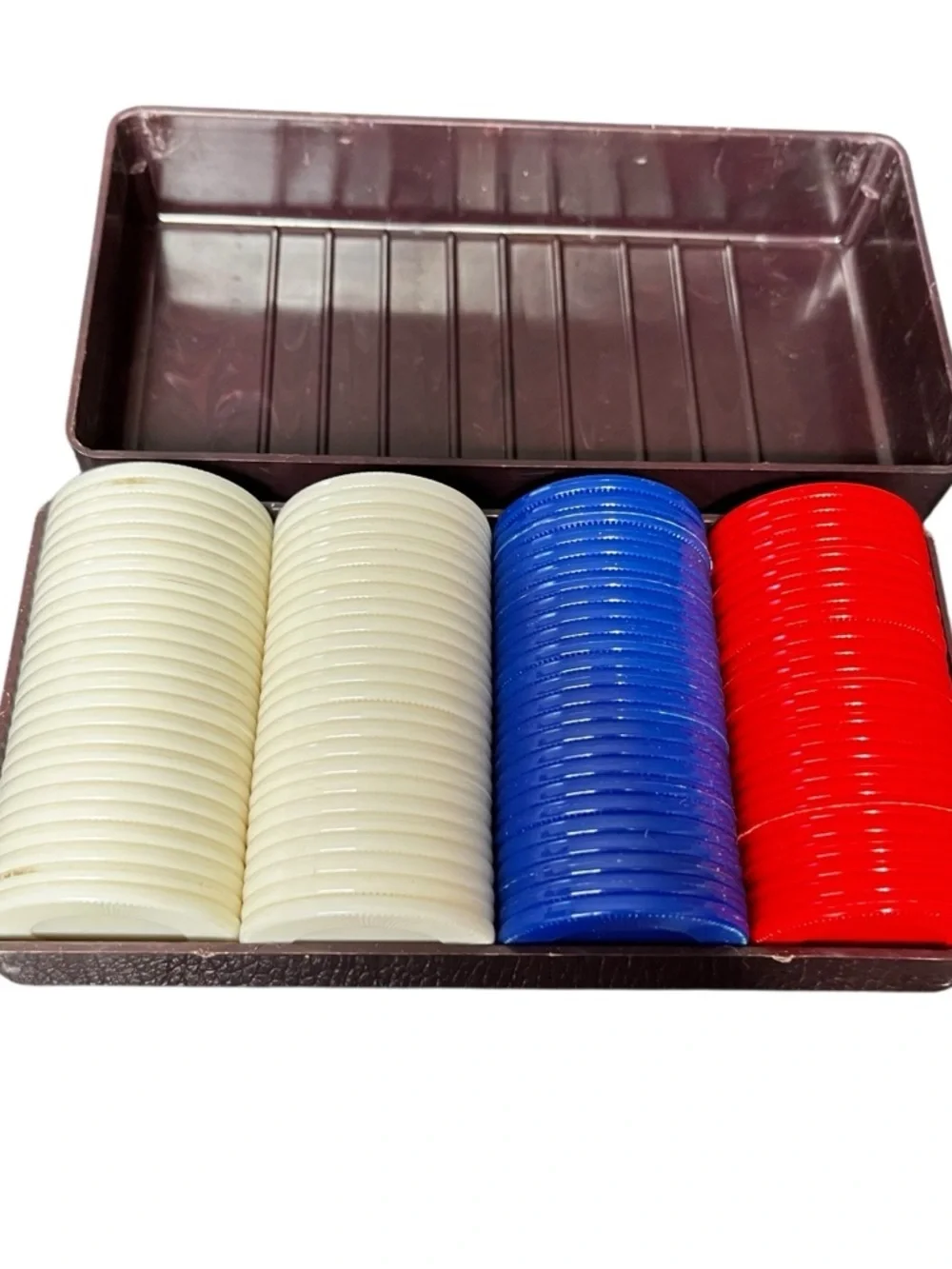Vintage 100 poker chips set